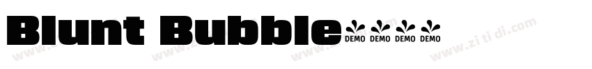 Blunt Bubble字体转换